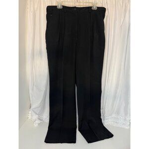L.L.Bean Women's Black Dress Pants Medium Tall 14 100% Polyester